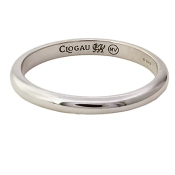 9ct white gold Clogau Wedding Ring size K